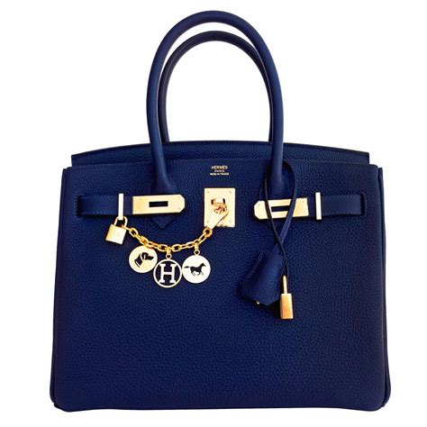 blue luxury bag